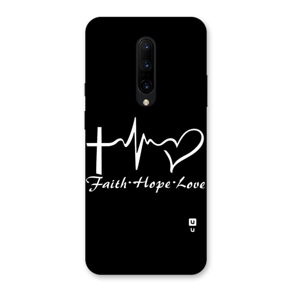 Faith Hope Love Heart Sign Back Case for OnePlus 7 Pro
